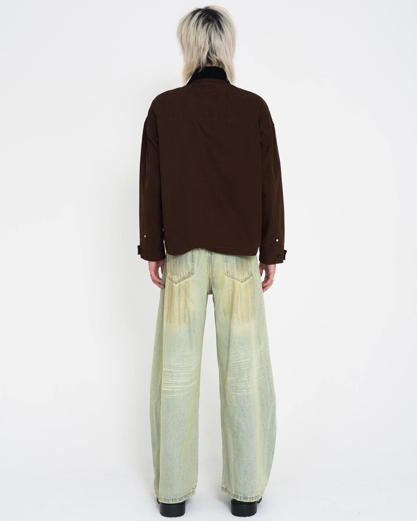 Contrast Collar Detroit Work Jacket BRN