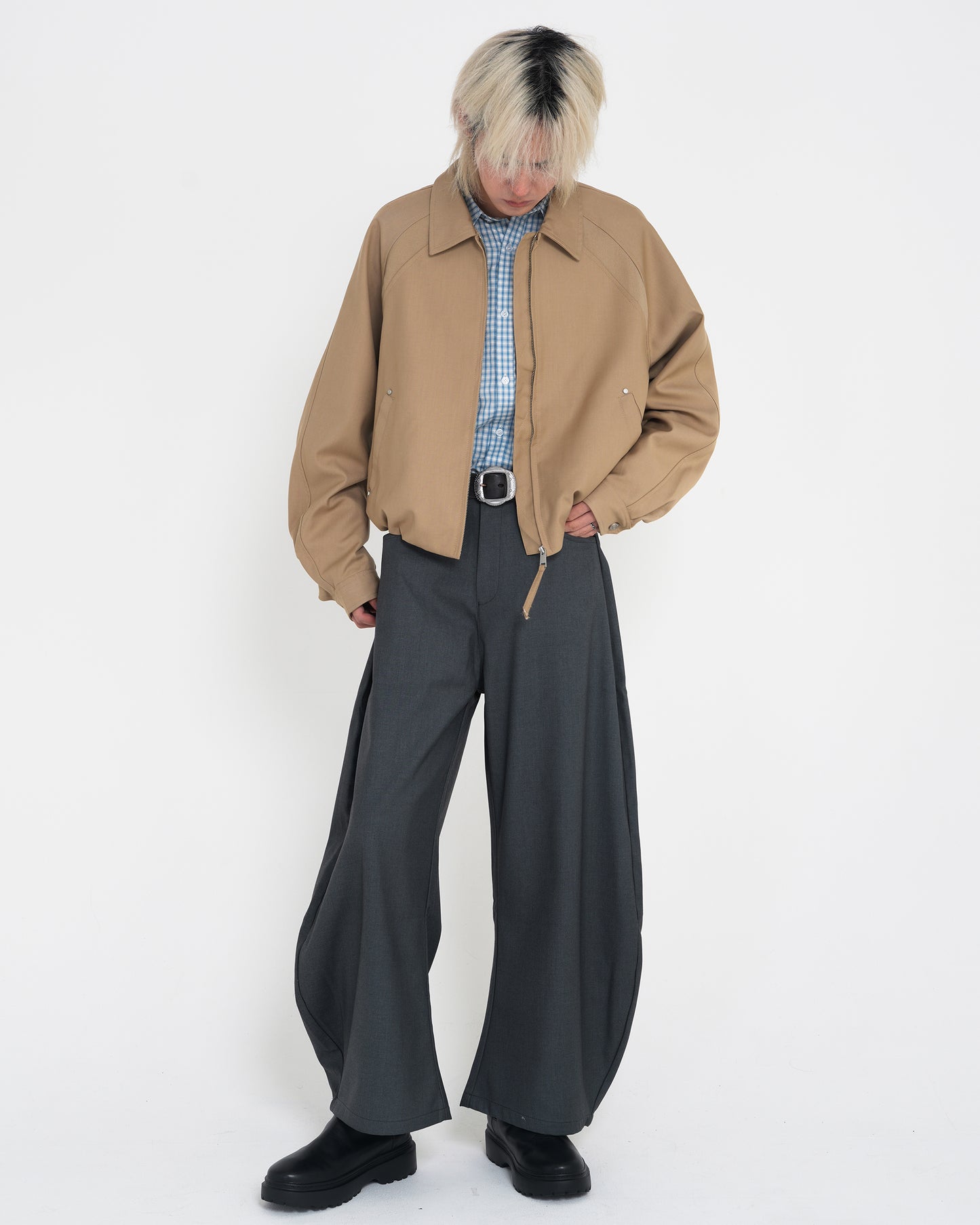 Deconstructed Raglan Sleeve Jacket