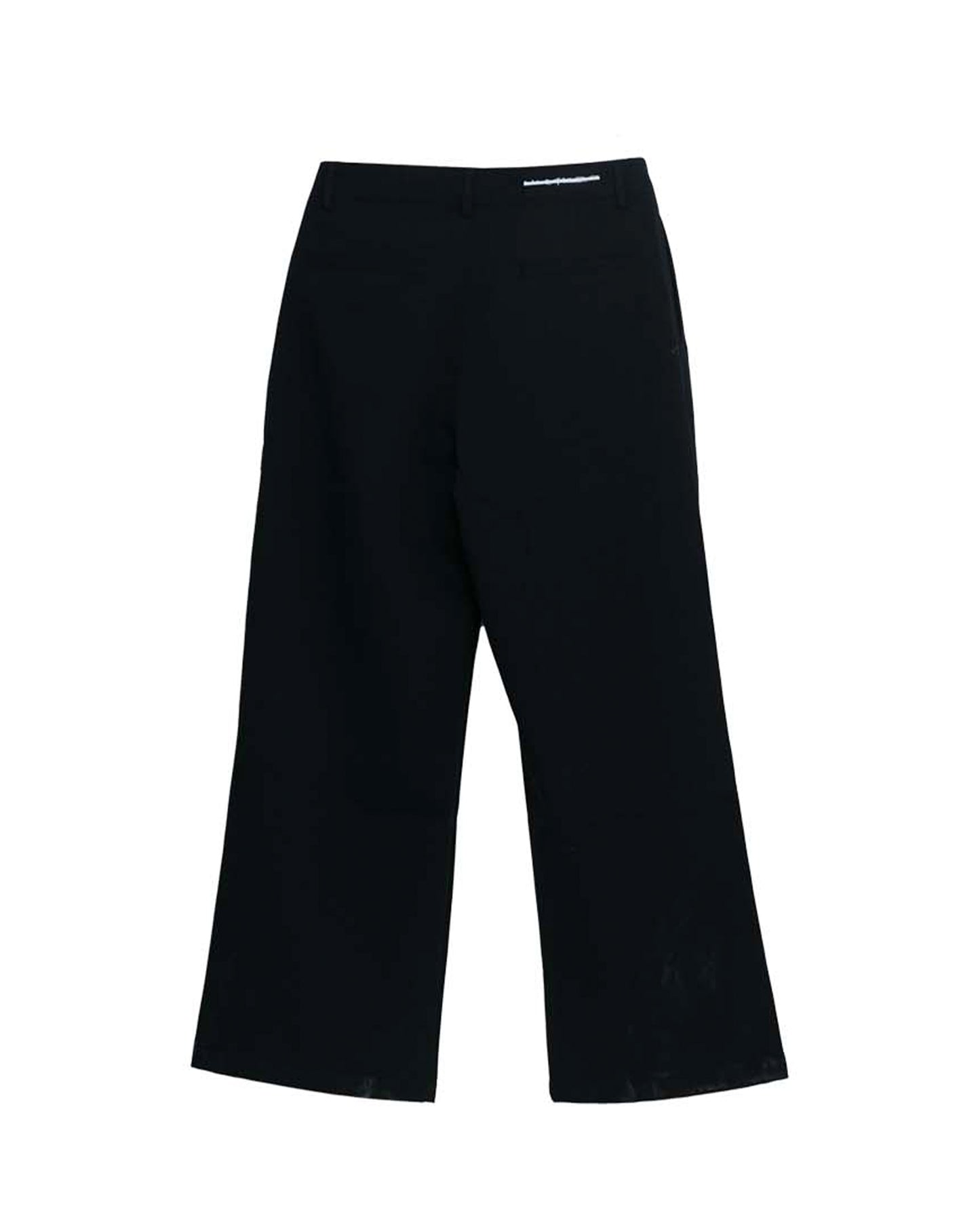 Retro Pleated Casual Trousers BLK