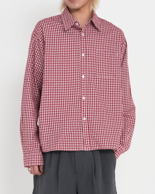 Classic Check Sleeve Shirt RED