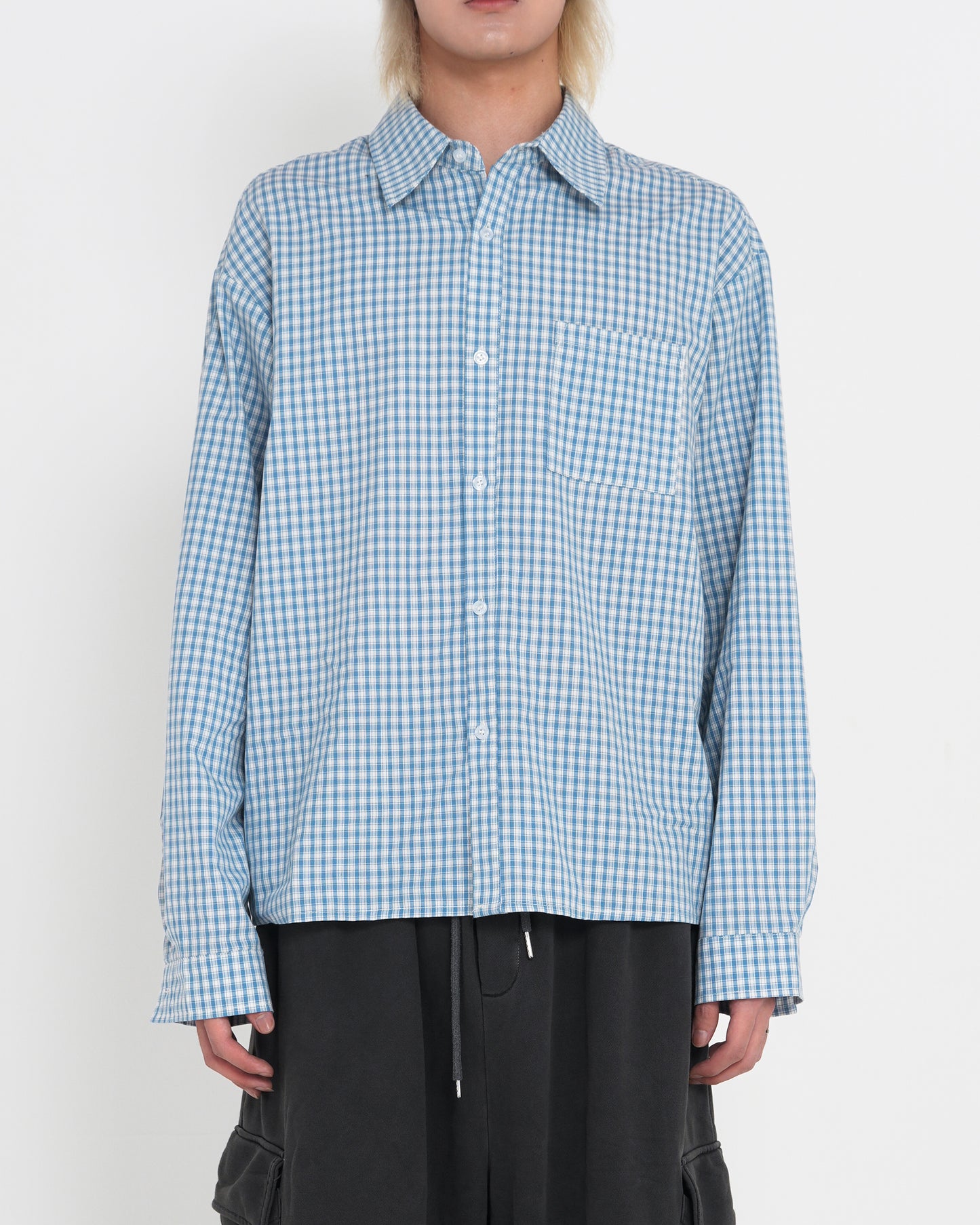 Classic Check Sleeve Shirt BLUE