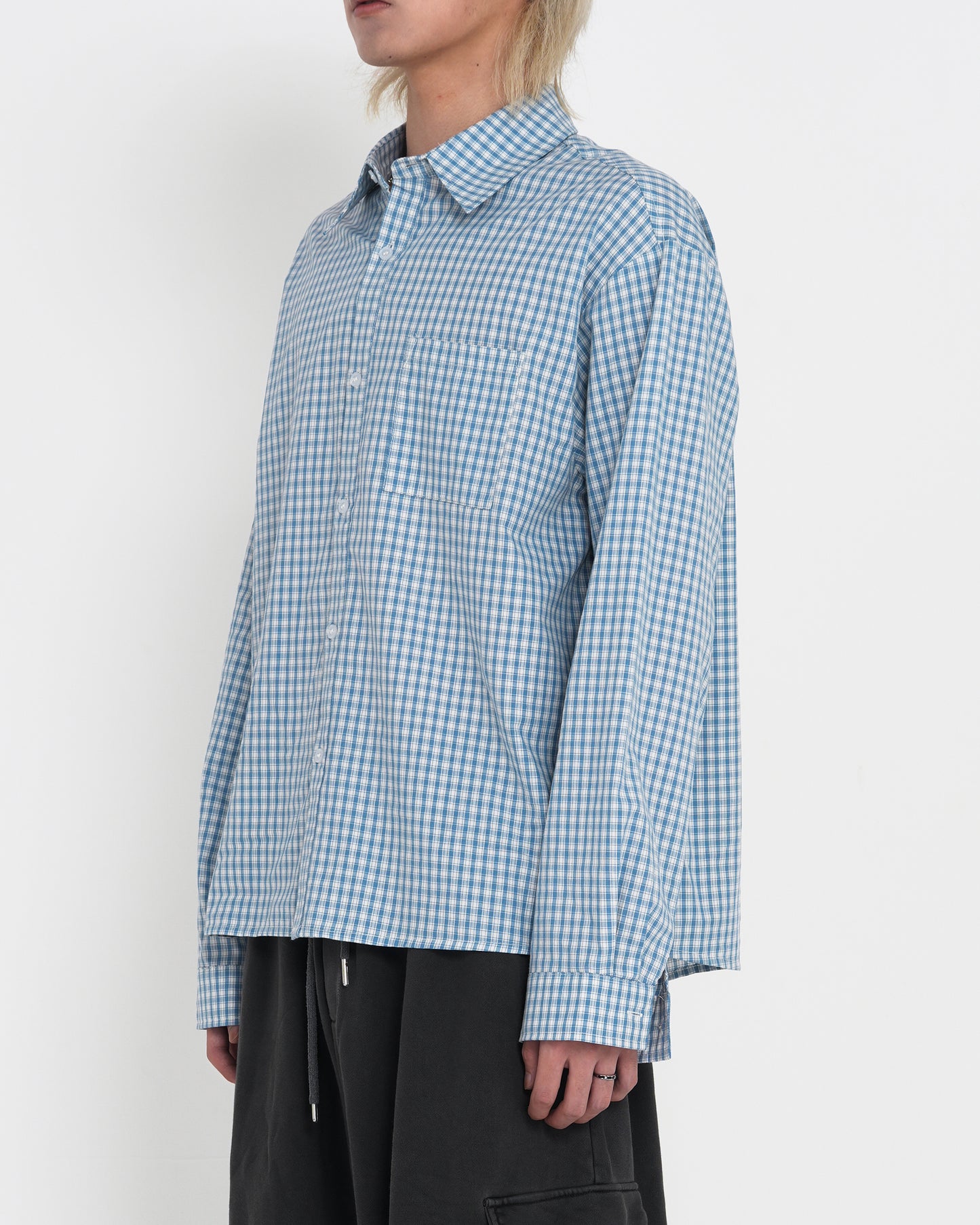 Classic Check Sleeve Shirt BLUE