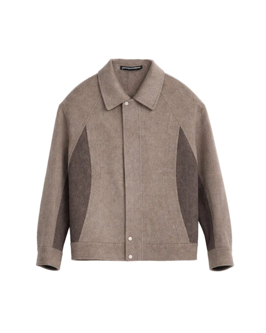 Contrast-Color Handmade Collar Jacket BGE