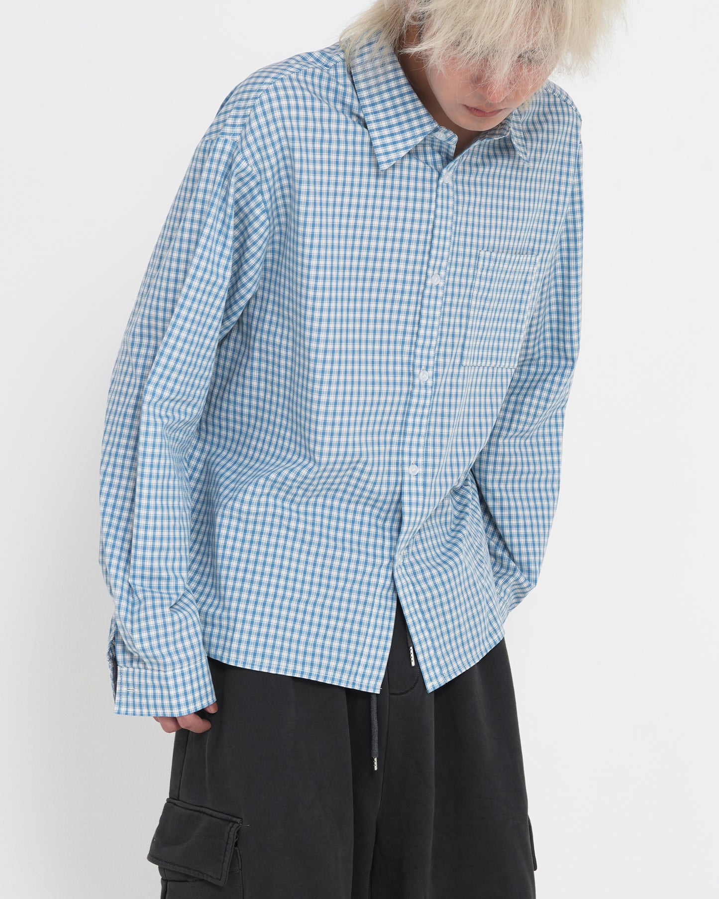 Classic Check Sleeve Shirt BLUE