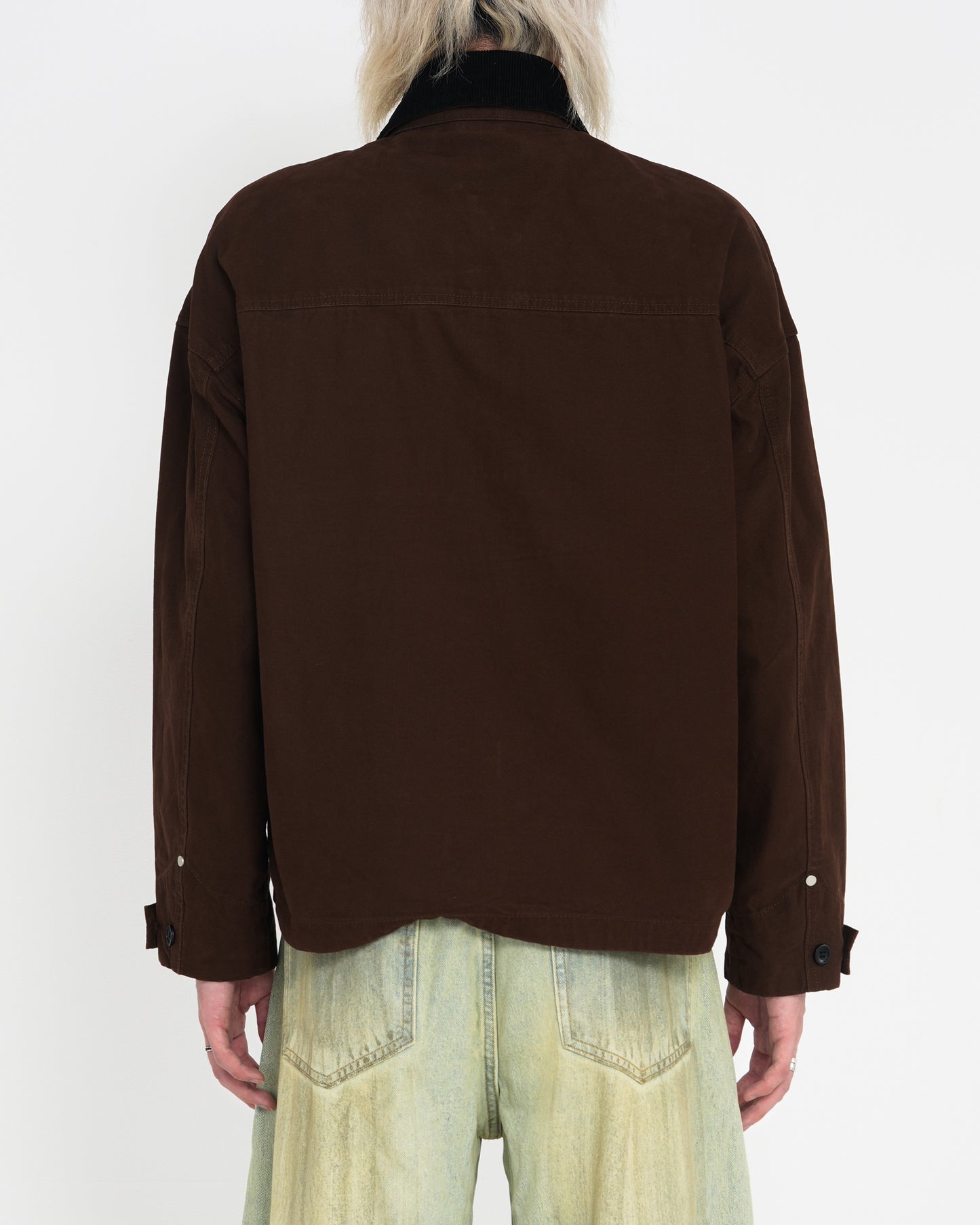 Contrast Collar Detroit Work Jacket BRN