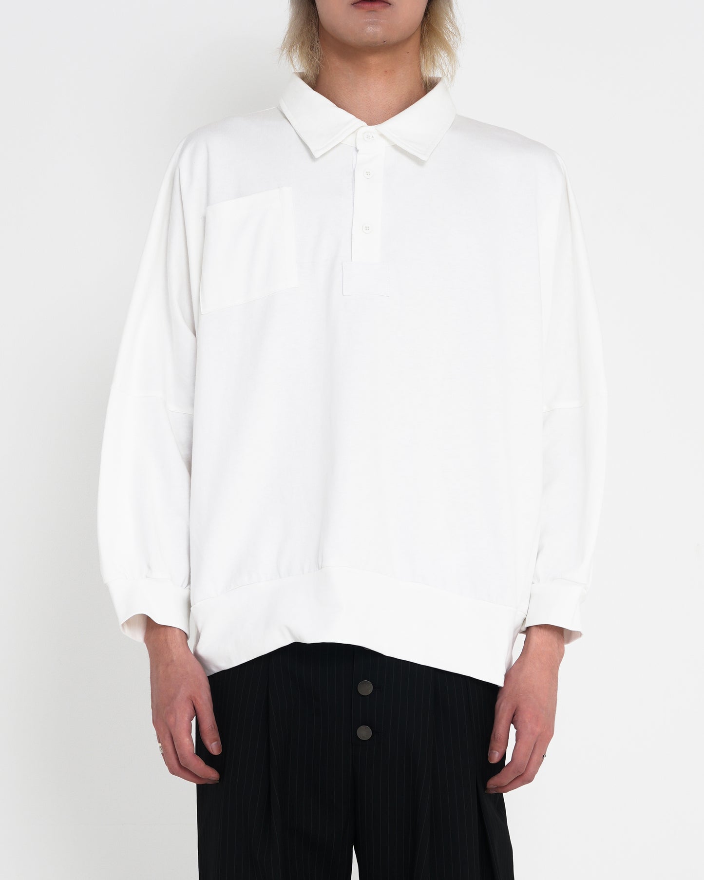 Turn-Down Collar Sweatshirt Unisex Loose Fit