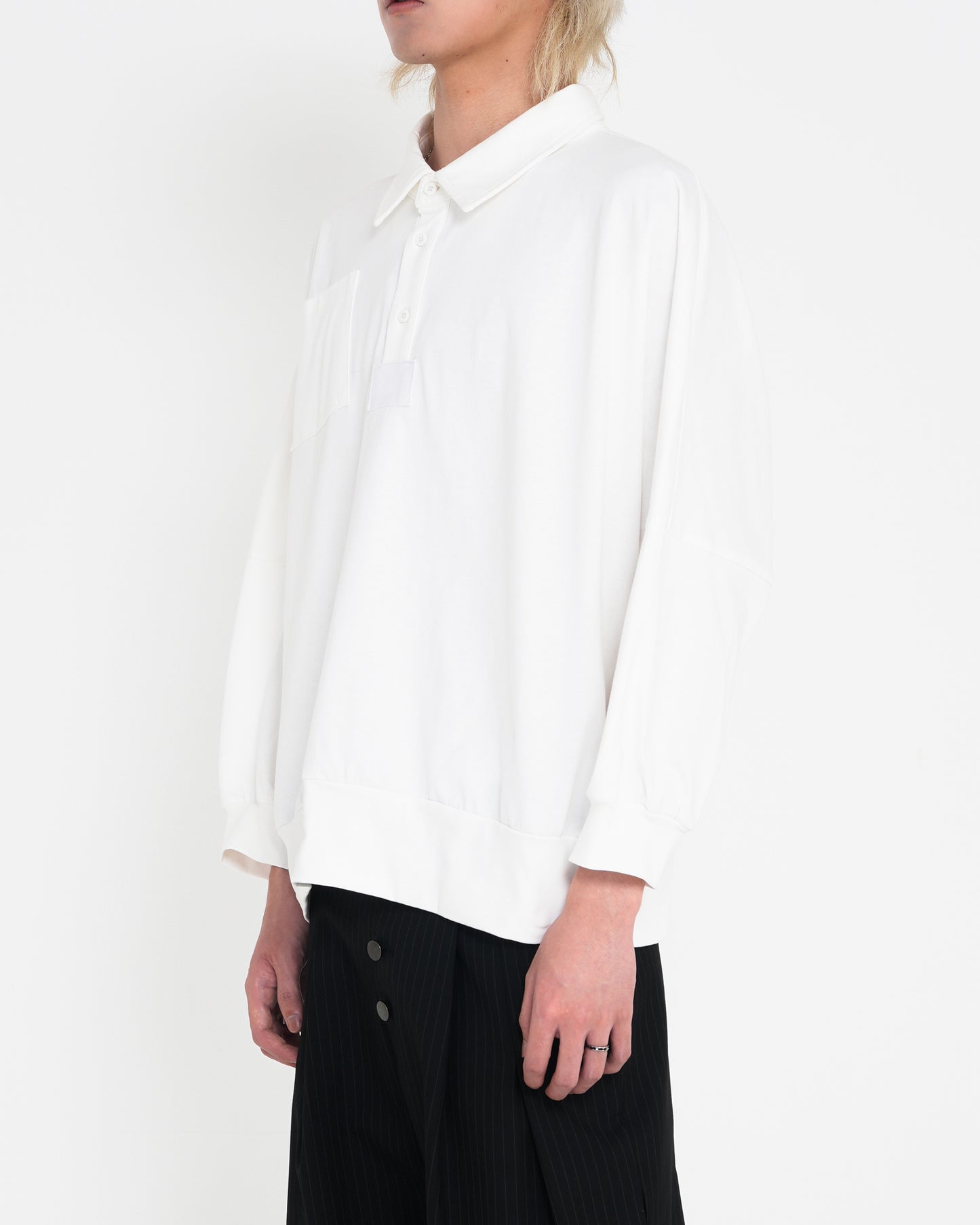 Turn-Down Collar Sweatshirt Unisex Loose Fit