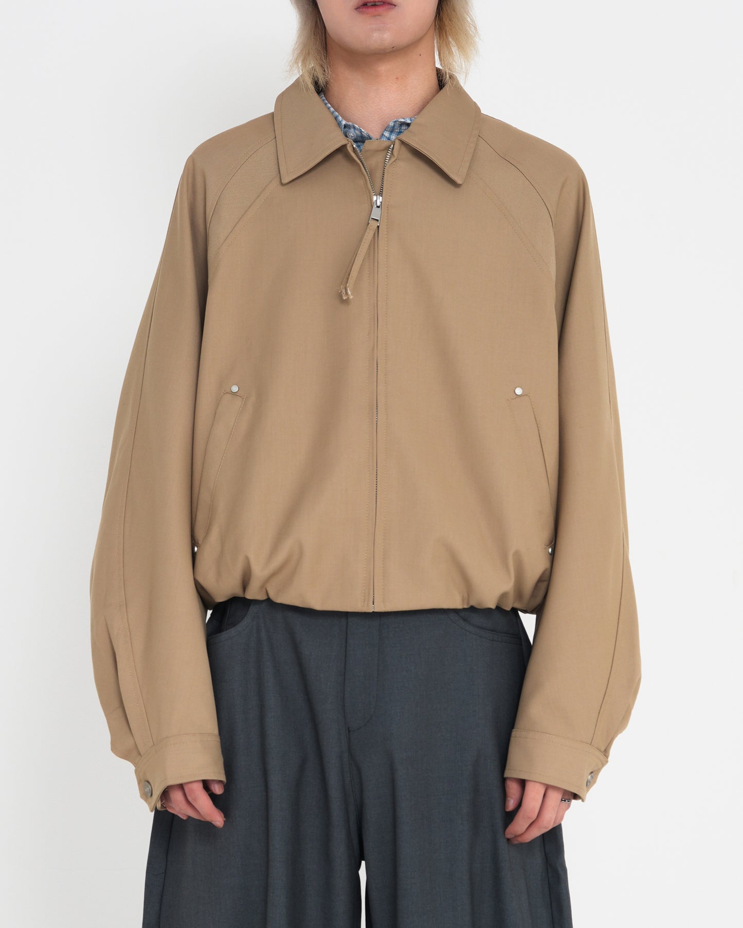 Deconstructed Raglan Sleeve Jacket