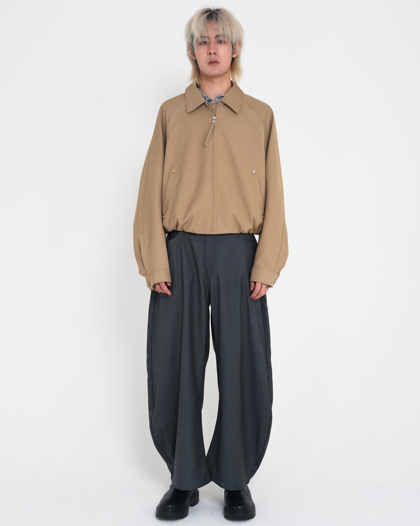 Deconstructed Raglan Sleeve Jacket