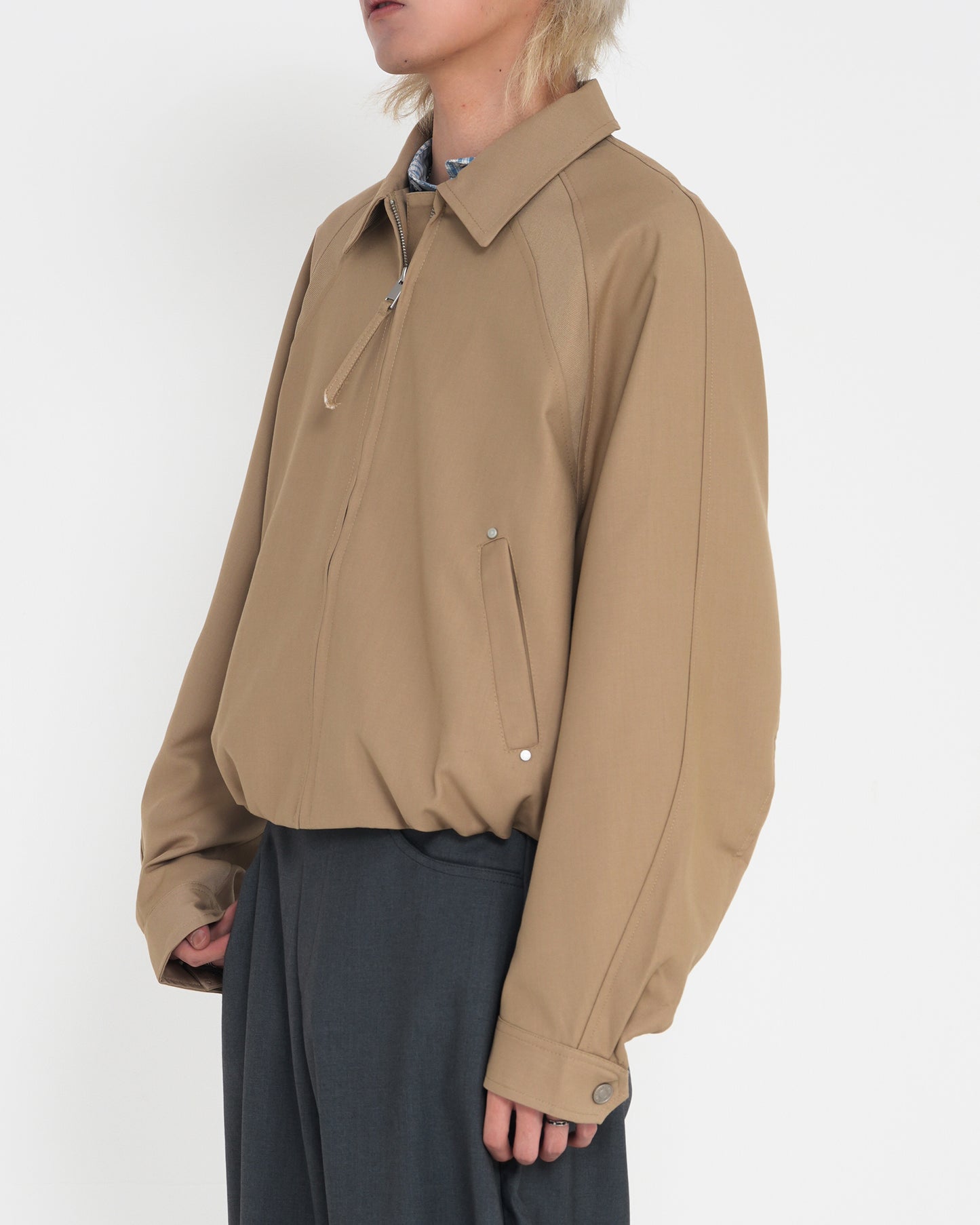 Deconstructed Raglan Sleeve Jacket