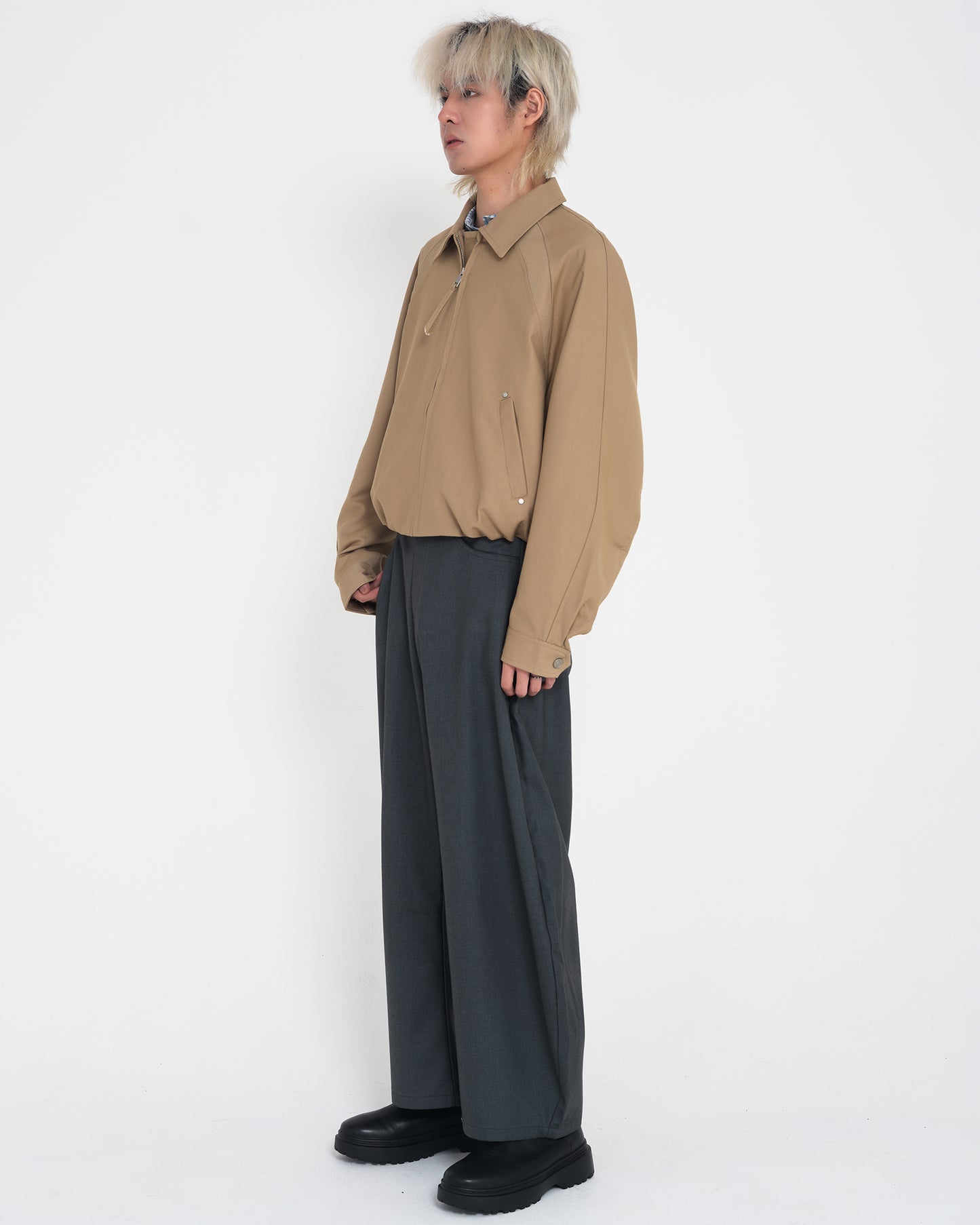 Deconstructed Raglan Sleeve Jacket