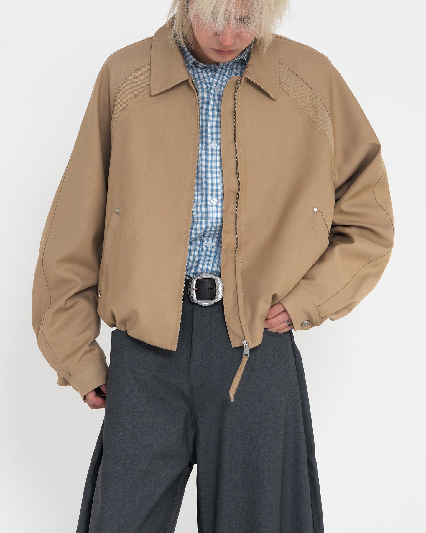 Deconstructed Raglan Sleeve Jacket