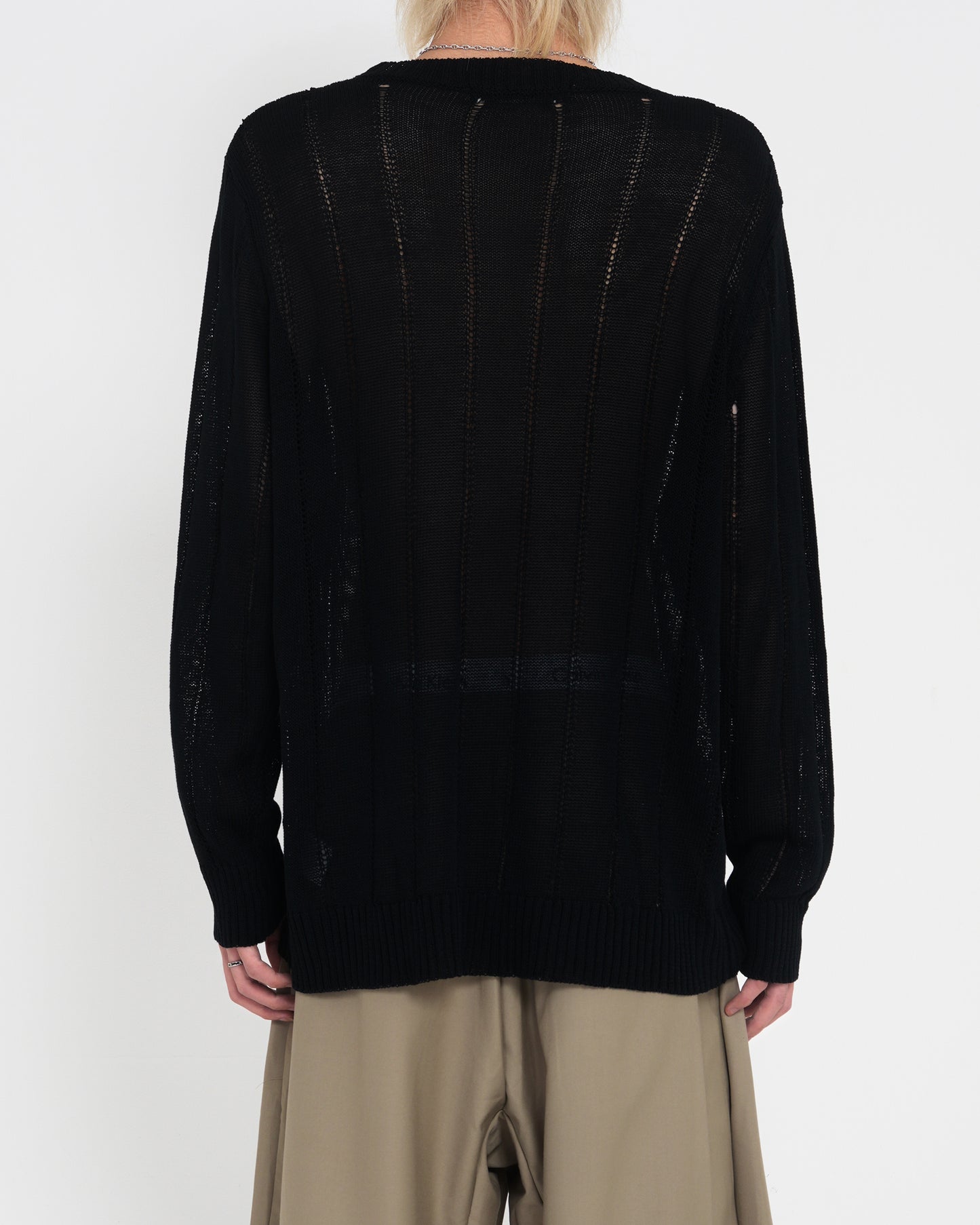 Crash-Finish Knit Polo Shirt