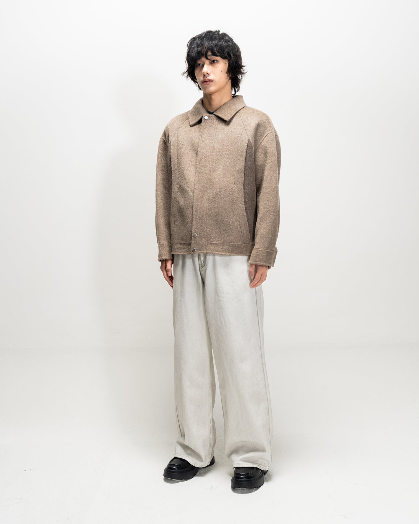 Contrast-Color Handmade Collar Jacket BGE