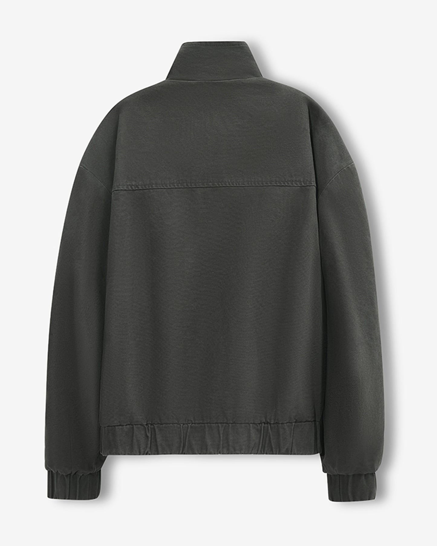 Aviation-Buckle Distressed Utility Jacket D.GRY