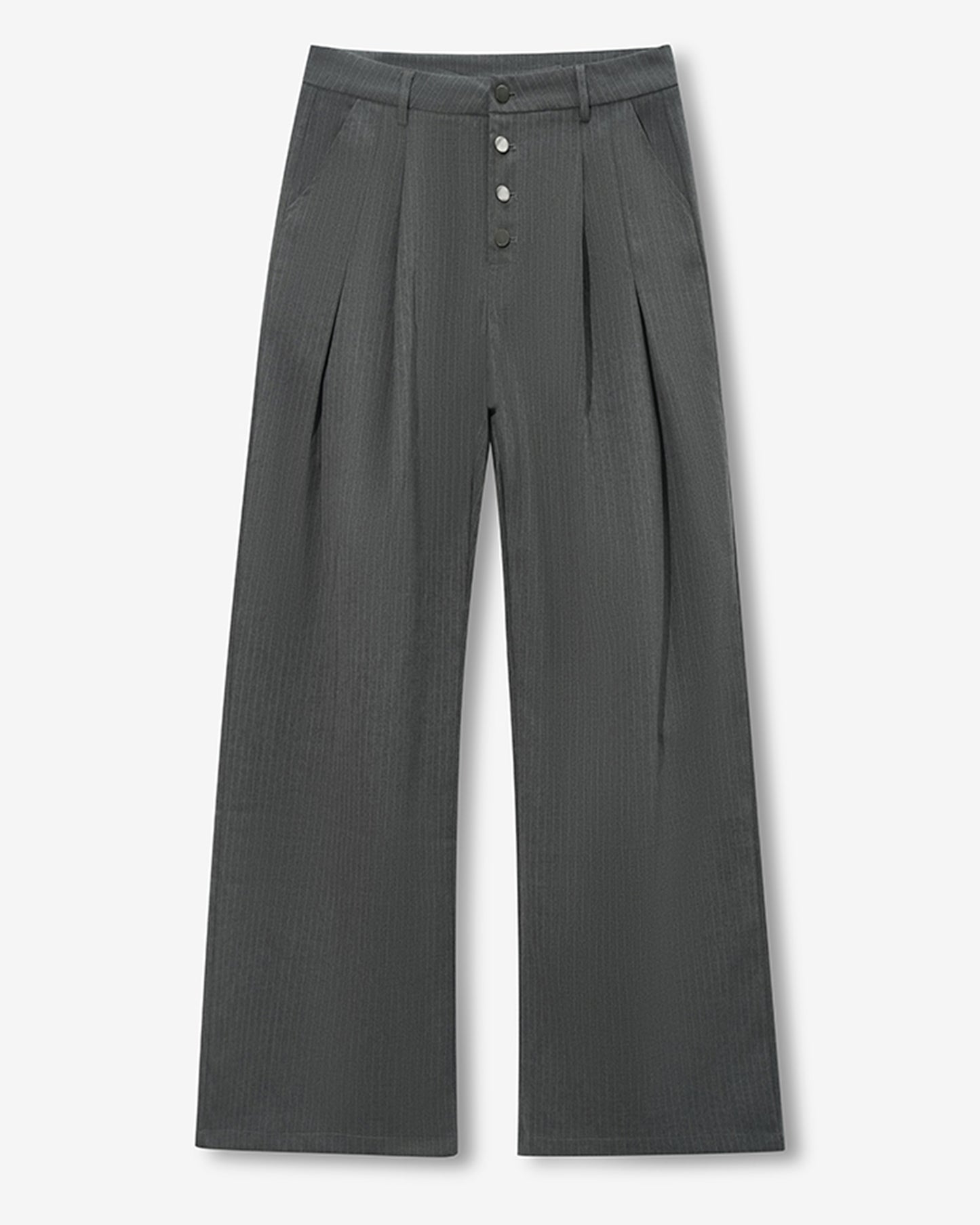 Draped Stripe slacks GRY