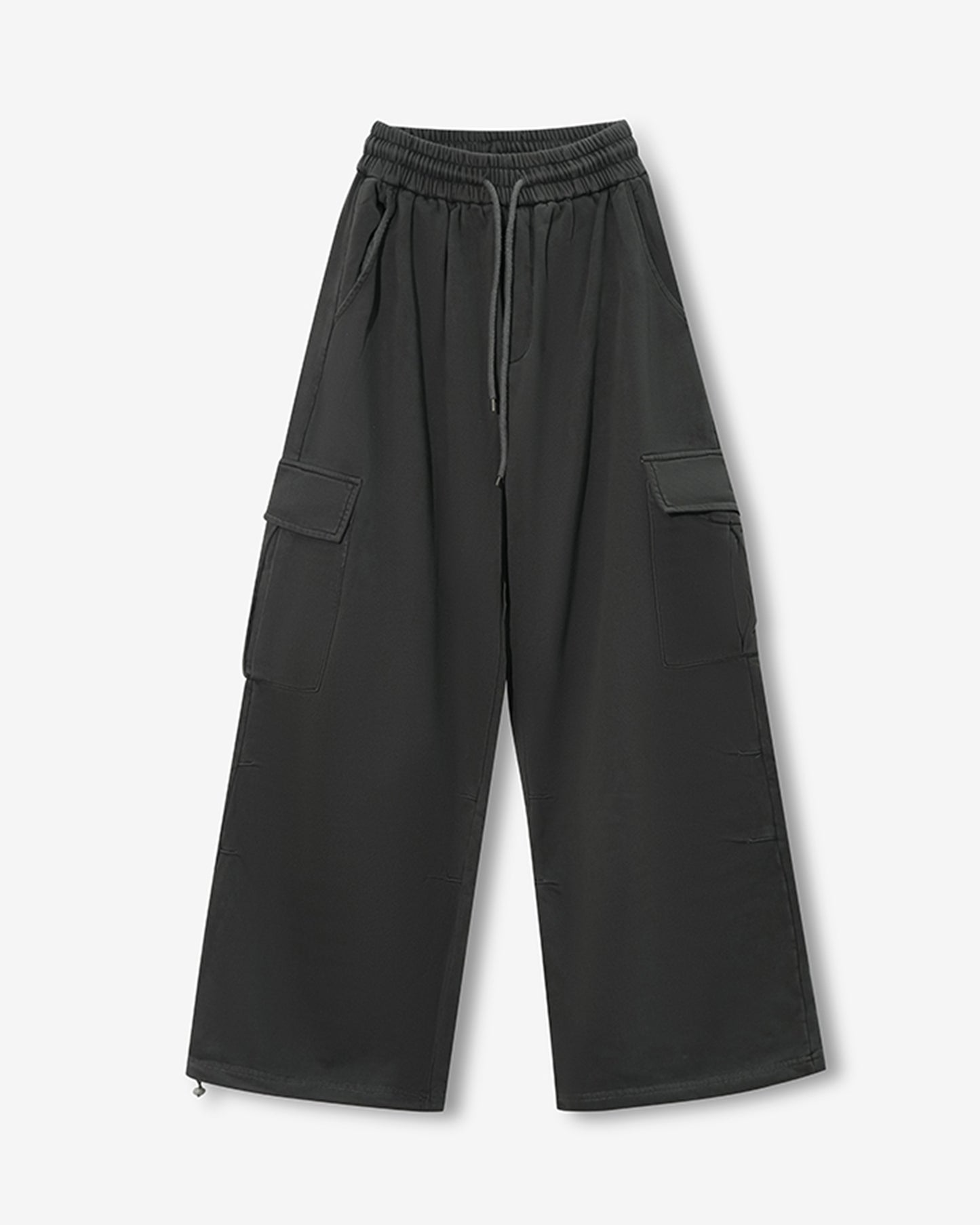 Drawcord Wide Sweat Pants